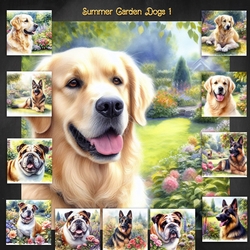 Summer Garden Dog 1