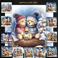 Christmas Lantern Teddies