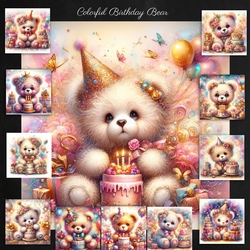 Colourful Birthday Bear