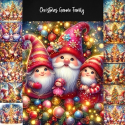 Christmas Gnome Family