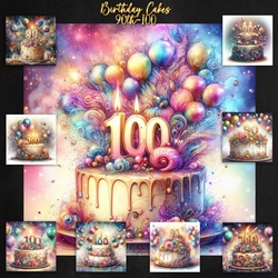 Birthday Cakes 90 & 100