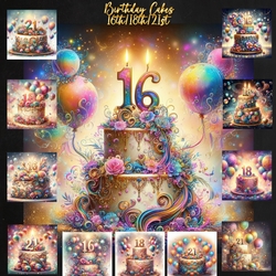 Birthday Cakes 16&18&21