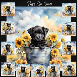 Sunflower Bucket Pup 2