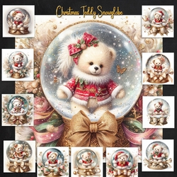 Christmas Teddy Snowglobes