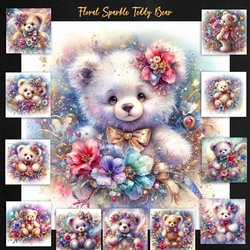 Floral Sparkle Teddybear