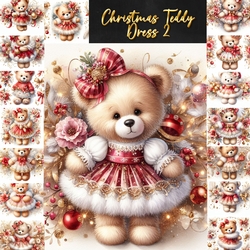 Christmas teddy Dress 2