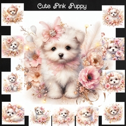 Cute Pink Puppy