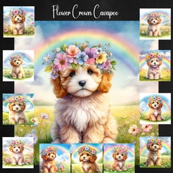 Flower Crown Cavapoo