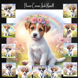 Flower Crown Jack Russell 