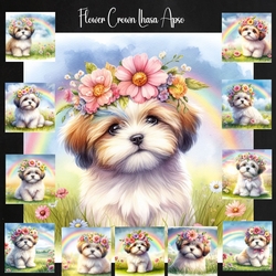 Flower Crown Lhasa Apso