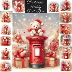 Christmas Teddy Post Box