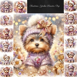 Christmas Yorkie Sweater Pup