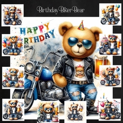 Birthday Biker Bear