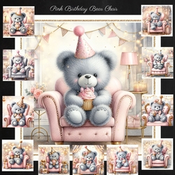 Pink Birthday bear Chair