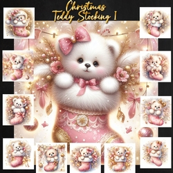 Christmas Teddy Stocking 1