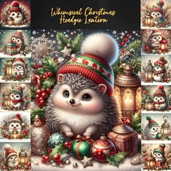 Whimsical Christmas Headgie Lantern