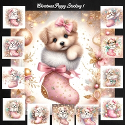 Christmas Puppy Stocking 1