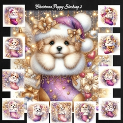 Christmas Puppy Stocking 2