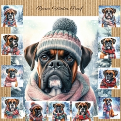 Boxer Winter Scarf