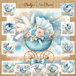 Baby Blue Pram