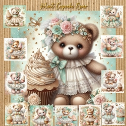 Mint Cupcake Bear