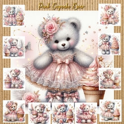 Pink Cupcake Bear