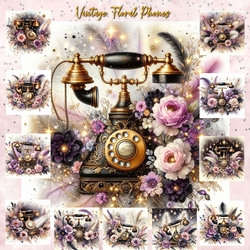 Vintage Floral Phone