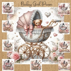 Baby Girl Pram