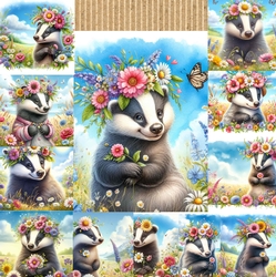 Flower Crown Badger