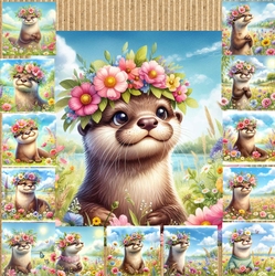 Flower Crown Otter