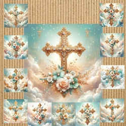 Beautiful Floral Cross 2