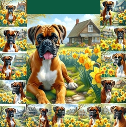 Daffodil Garden Boxer