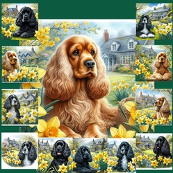 Daffodil Garden Cocker Spaniel