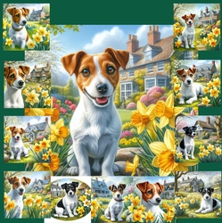 Daffodil Garden Jack Russell