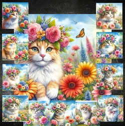 Flower Crown Cat 