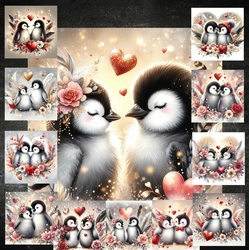 Heart Penguins 