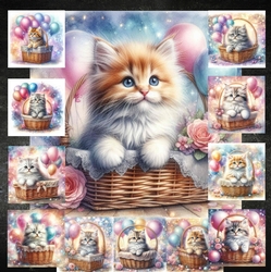 Kitten Basket 1