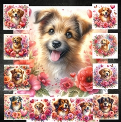 Heart Floral Dogs
