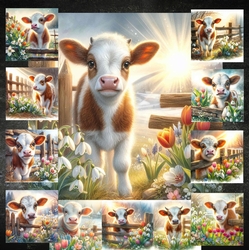 Spring Morning Calf