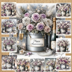 Anniversary Tin Flowers 2