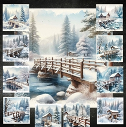 Winter Snow Bridge