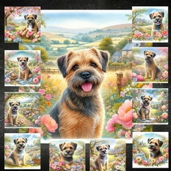 Charming Spring Garden Dogs 6