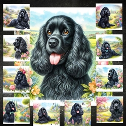 Charming Spring Garden Dogs 9