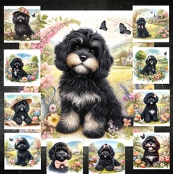 Charming Spring Garden Dogs 10