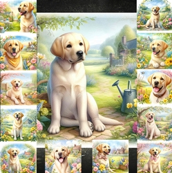Charming Spring Garden Dogs 15