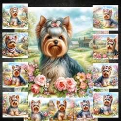 Charming Spring Garden Dogs 17
