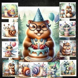Woodland Animal Birthday Wishes 2