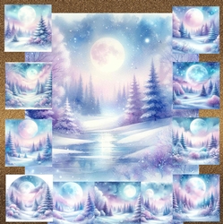 Pastel Winter Scene