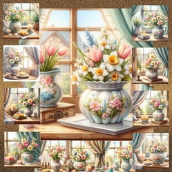 Easter Flower Candle