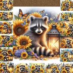 Sunflower Racoon